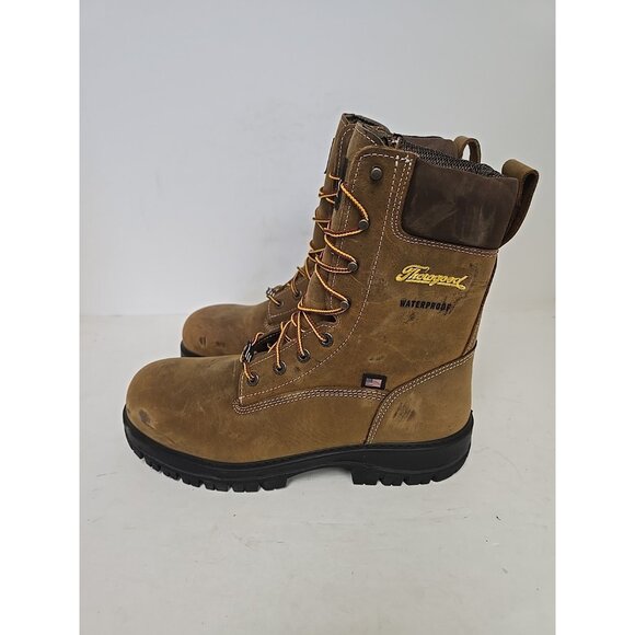 Thorogood Men's 8" Composite Toe Waterproof Work Boot (USA) 804-4249 Brown 10D - Picture 6 of 8